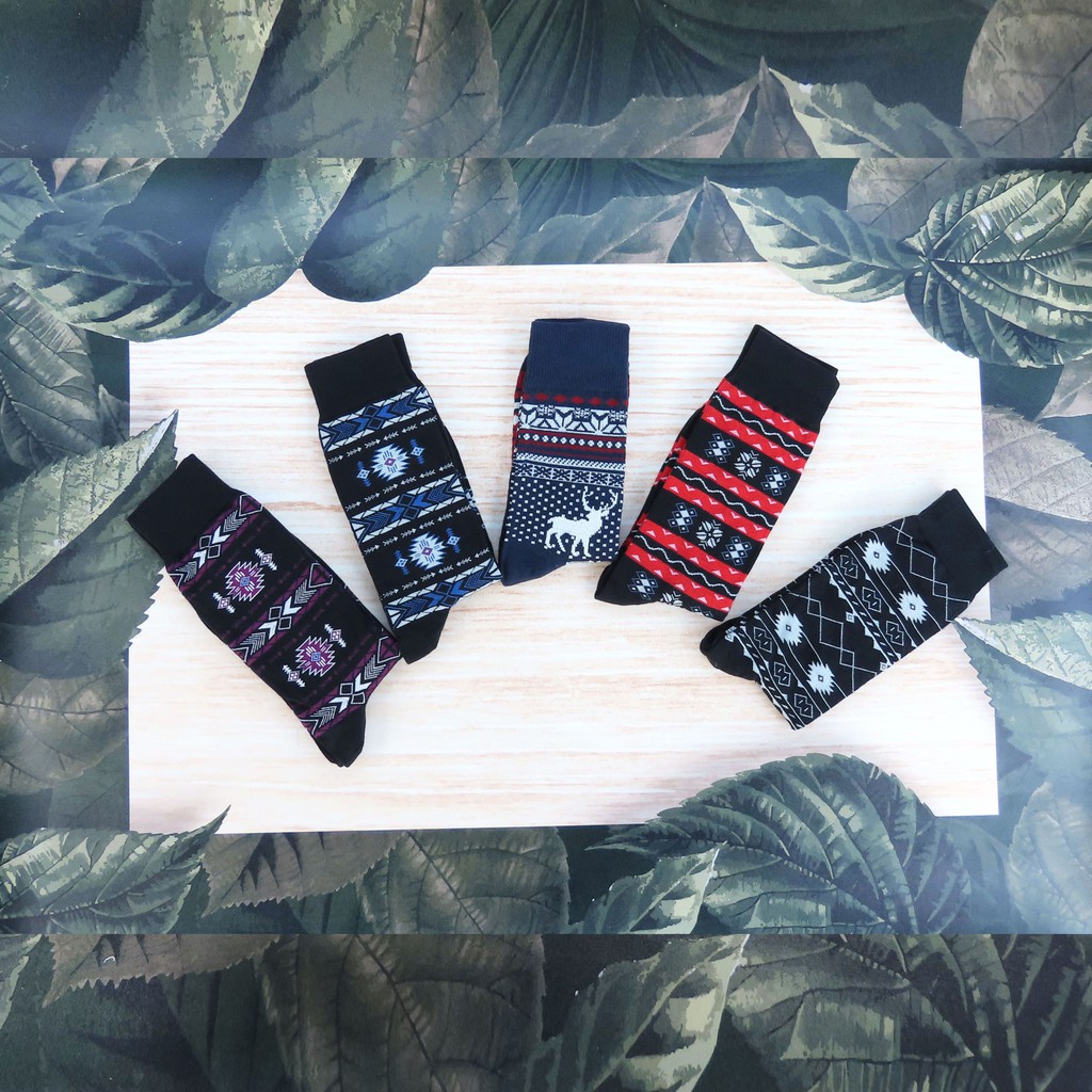 Kaboss Kaos Kaki Pria Motif Tribal Socks Premium