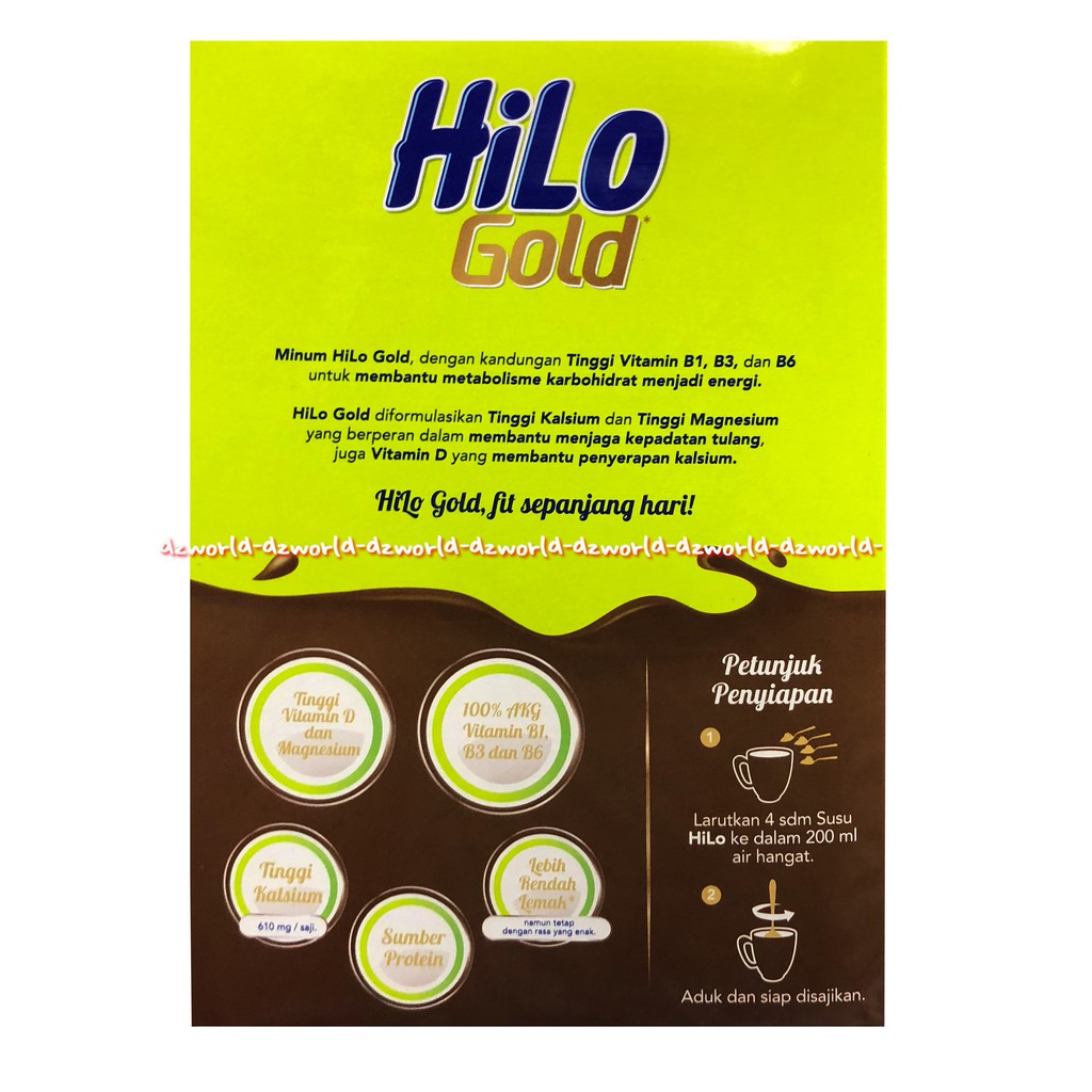 Hilo Gold Chocolate 250gr Susu Formula Susu Kalsium Tulang Rasa Coklat Susu Untuk Lansia