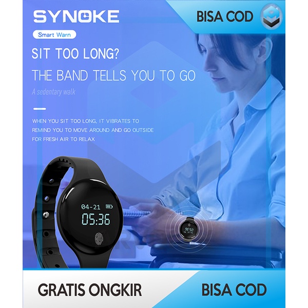 SMARTWATCH JAM TANGAN EXCLUSIVE PRIA DAN WANITA SYNOKE FITBAND DIGITAL