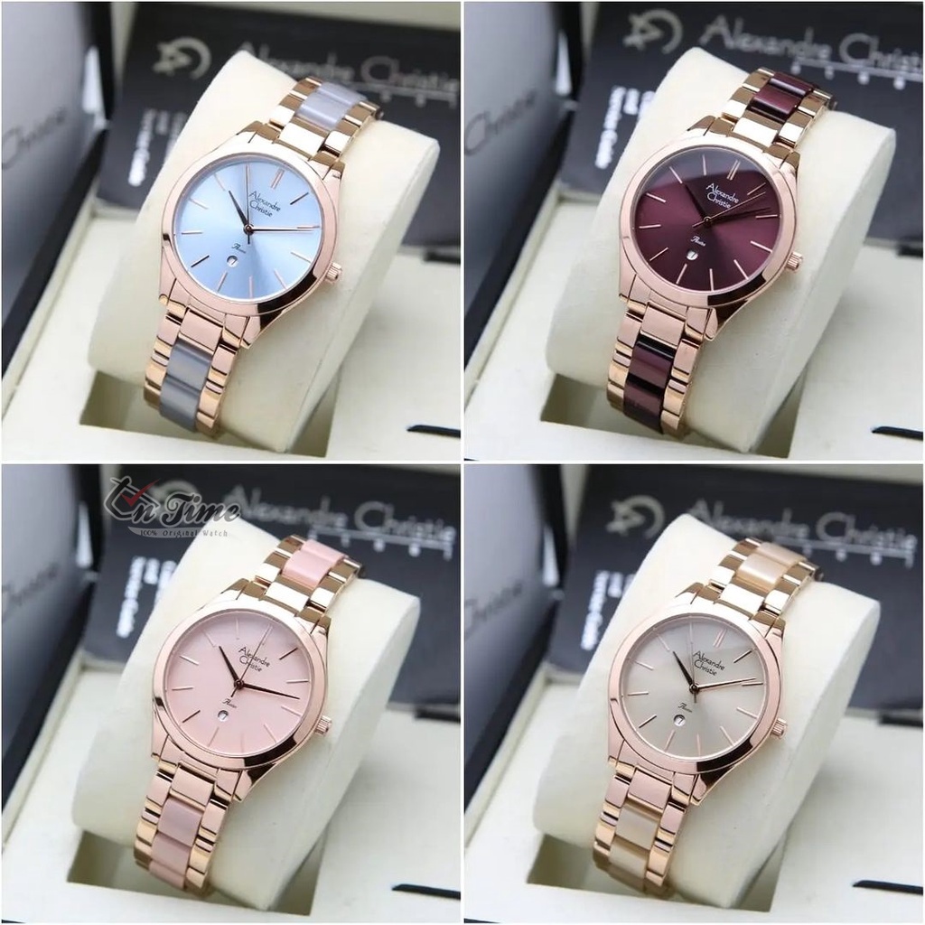 Jam Tangan Wanita Alexandre Christie AC 2919 LD Stainless Original