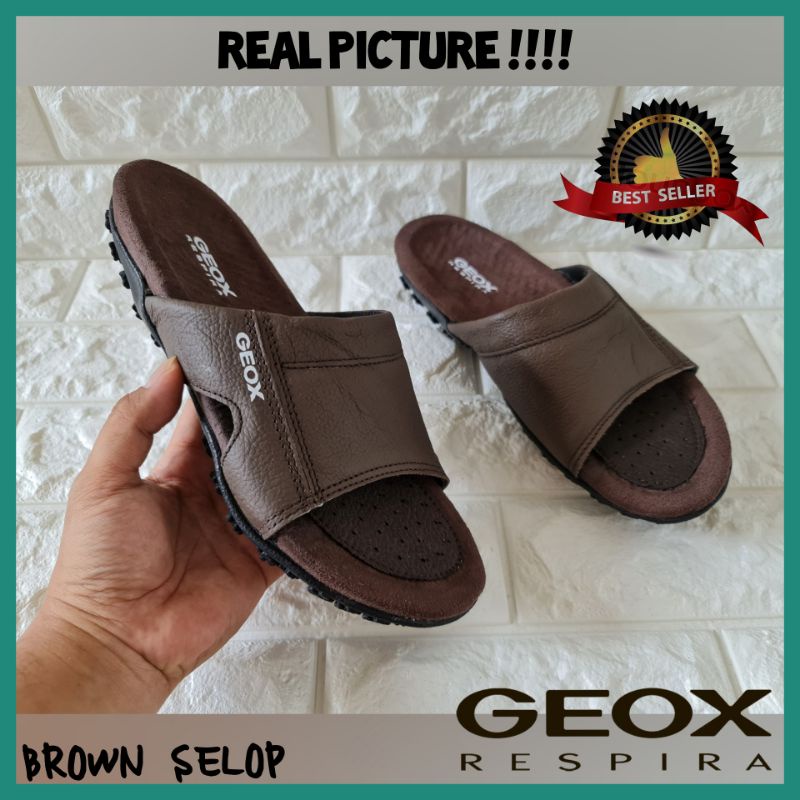 SANDAL PRIA KULIT ASLI / SANDAL SELOP COWOK FORMAL / SENDAL SLIDE FLAT LAKI-LAKI PROMO TERMURAH