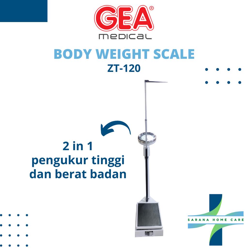 GEA Body Weight Scale ZT-120/ timbangan badan/ timbangan 2 in 1/ pengukur tinggi badan/posyandu