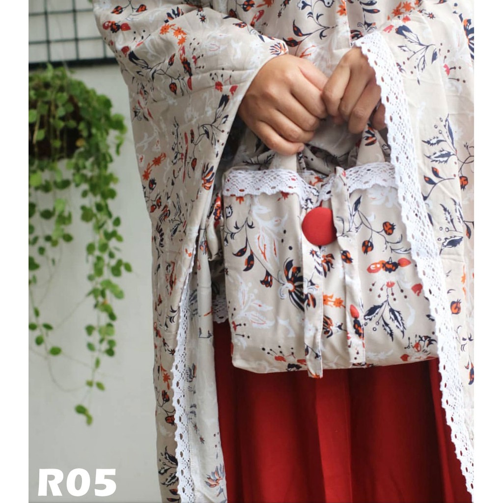 Mukena Dewasa Syahida Katun Rayon ORI Syari Cantik Adem Jumbo Mukenah Renda Traveling Bali Murah R09