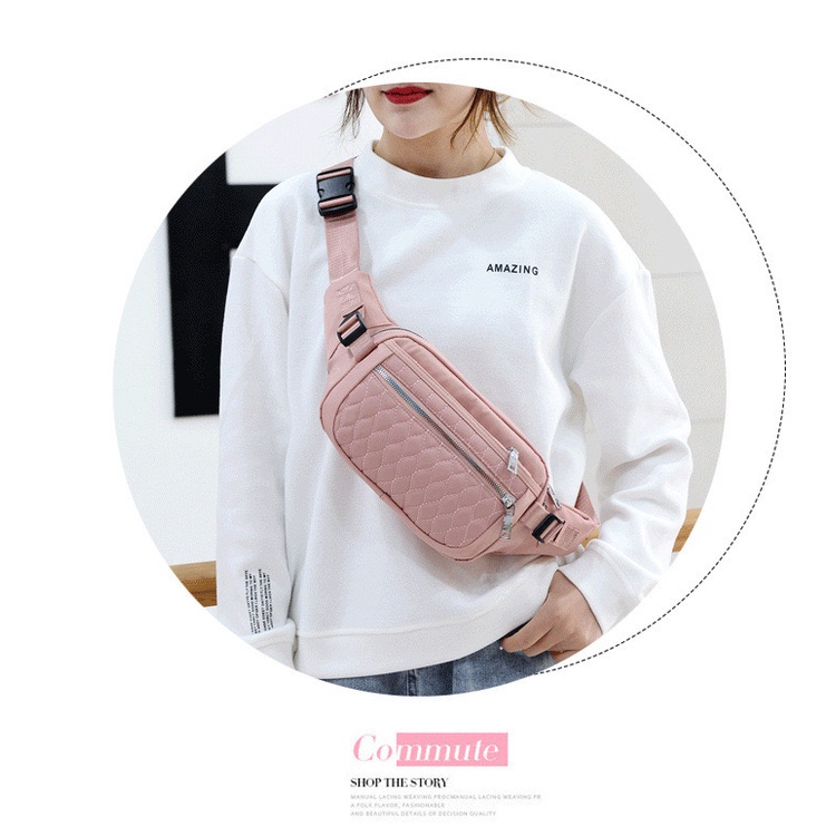 Tas Pinggang Wanita impor waterproof ORIGINAL Sling Bag Waist Bag Selempang Dada model N