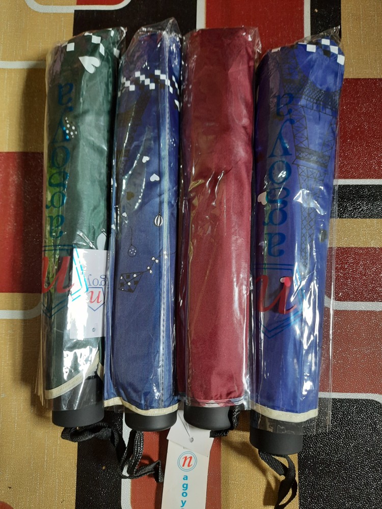 Payung Lipat 3 Paris Love 10jari Jumbo