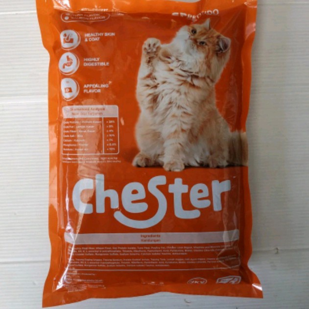 Chester cat food tuna 800 gr makanan kucing all stages new produk