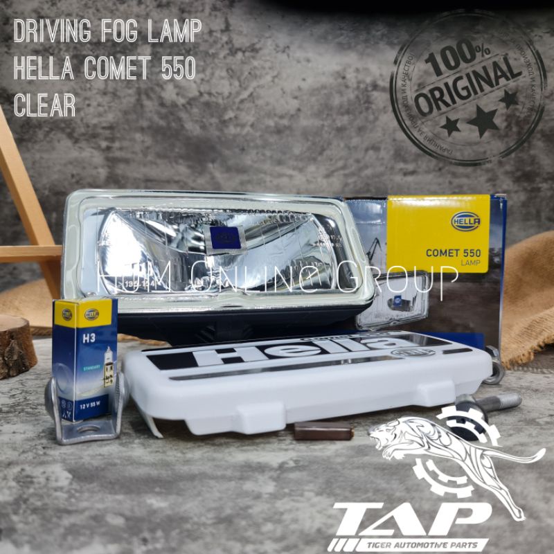 LAMPU SOROT TEMBAK KABUT HELLA FOG LAMP COMET 550 CLEAR FOG LAMP