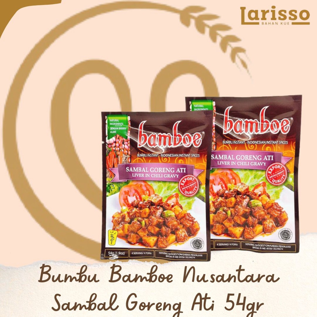 

BUMBU BAMBOE NUSANTARA BUMBU SAMBAL GORENG ATI 54GR