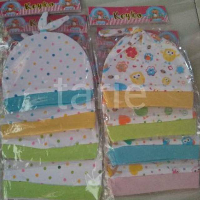 Topi bayi motif lucu