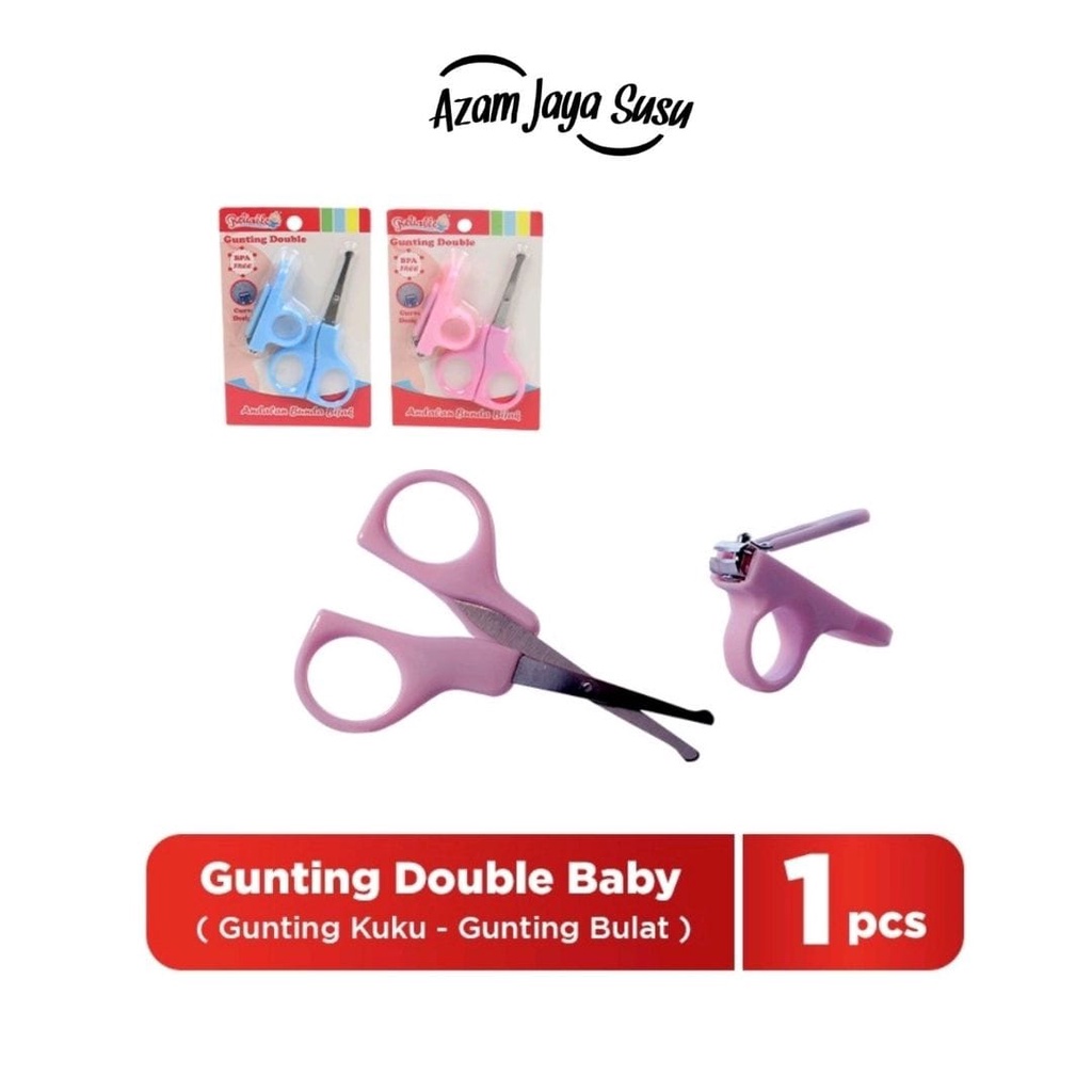 Reliable Gunting Double FREE Gunting Kuku Bayi Azzam Jaya Susu