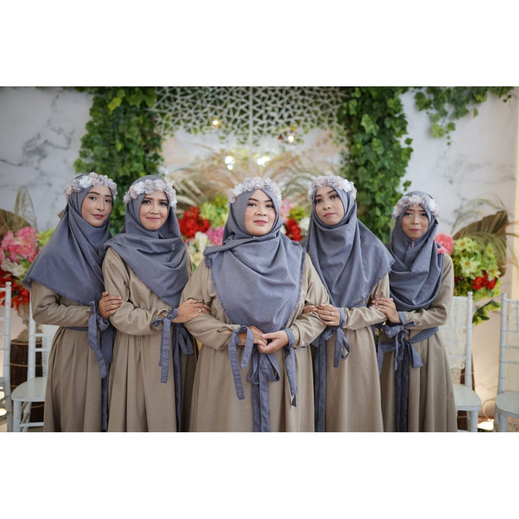 Mahkota bunga estetik /bandana/flower crown/dewasa/pengantin/bridesmaid/