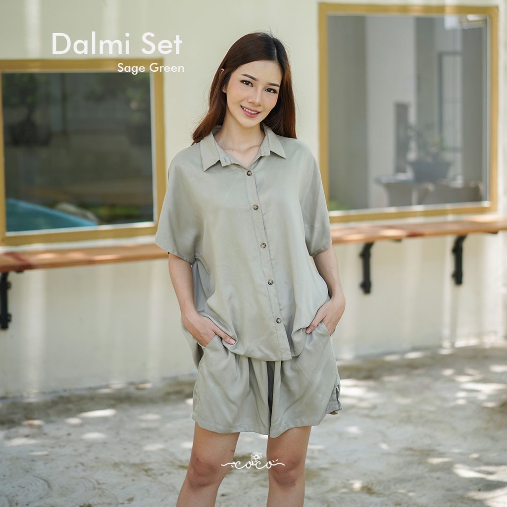 COCO - DALMI SET - Setelan Wanita - Homewear - Set Rayon - Busui Friendly - Fashion Wanita-3