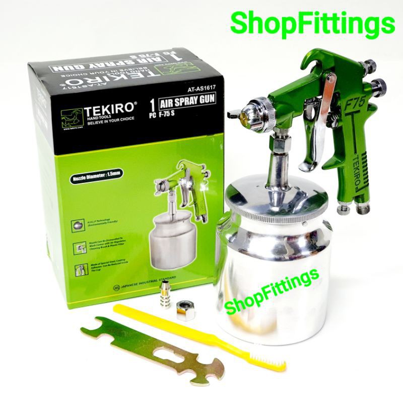 Paint Spray Gun F 75 S Tabung Bawah Alat Semprot Cat Spet Tabung Bawah PILIH Budget