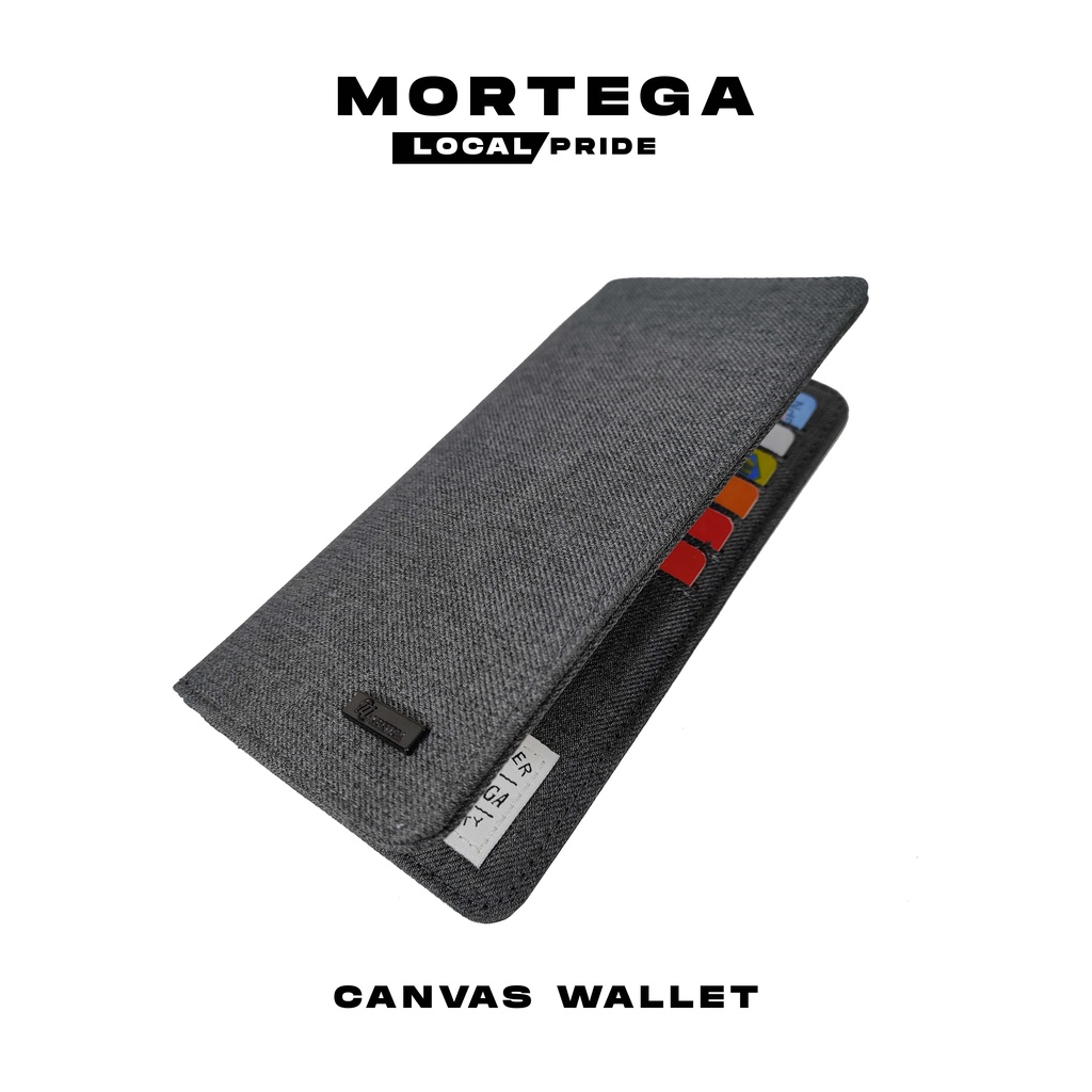 Dompet Mortega Kanfas Panjang Unisex Premium Wallet - Dompet Lipat Mortega