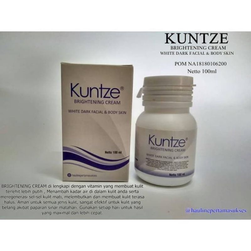 KUNTZE BLEACHING BRIGHTENING CREAM WITH DARK FACIAL &amp; BODY SKIN