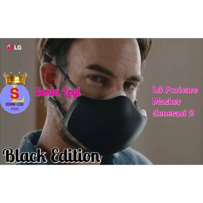 Puricare Mask LG Masker Gen 2 AP551AWFA // AP551ABFA // AP551 - Hitam