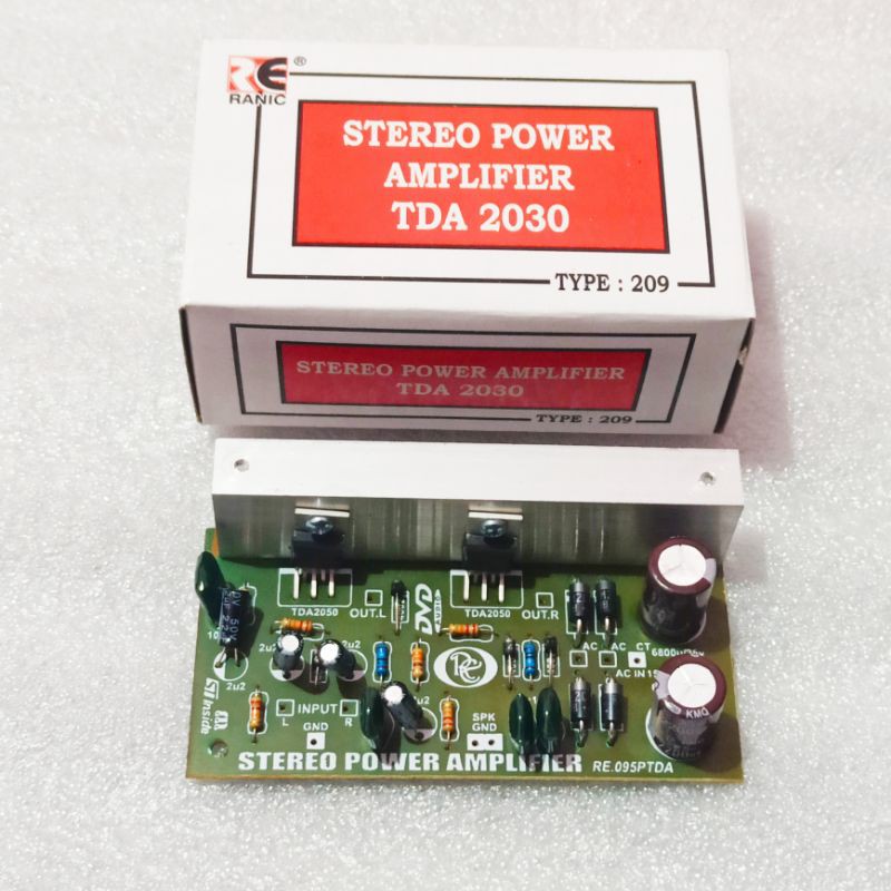 Stereo Power Amplifier TDA 2030 RANIC Type 209
