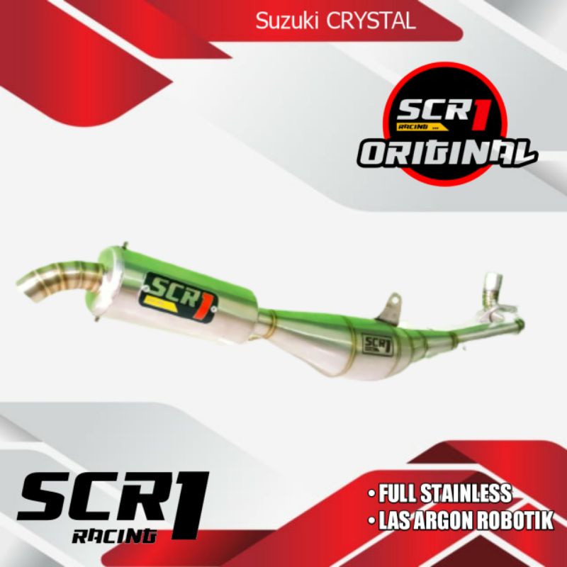 Knalpot ORIGINAL - Knalpot Suzuki CRYSTAL Stainless Las Argon