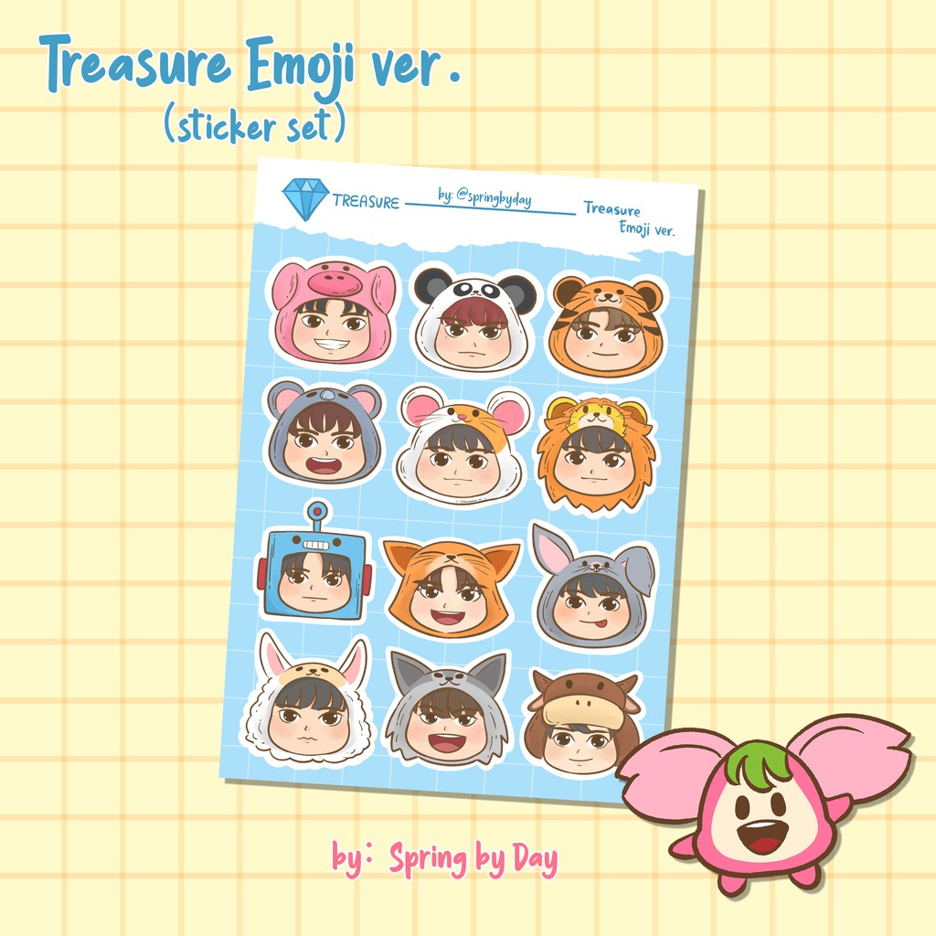 Jual Treasure Sticker set Emoji ver. Shopee Indonesia