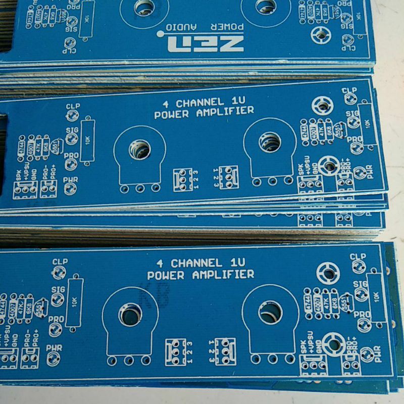 Pcb panel depan bok 1u 1,5u 4channel