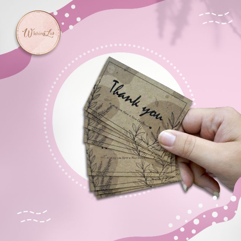 

Custom Thank You Card (Craft Paper) File Custom