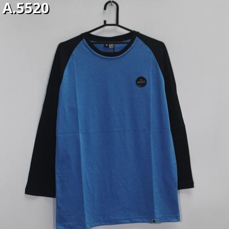 Kaos Ripcurl - Raglan Lengan Panjang A-5520 Distro Pria | Kaos Keren | Kaos Murah | Grosir Kaos