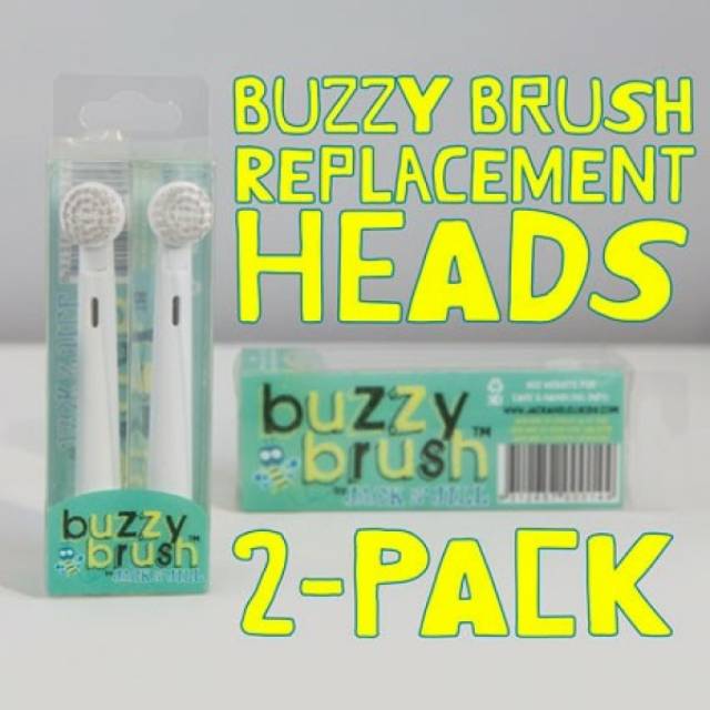 Jack N' Jill buzzy brush replacement heads- refill kepala sikat gigi