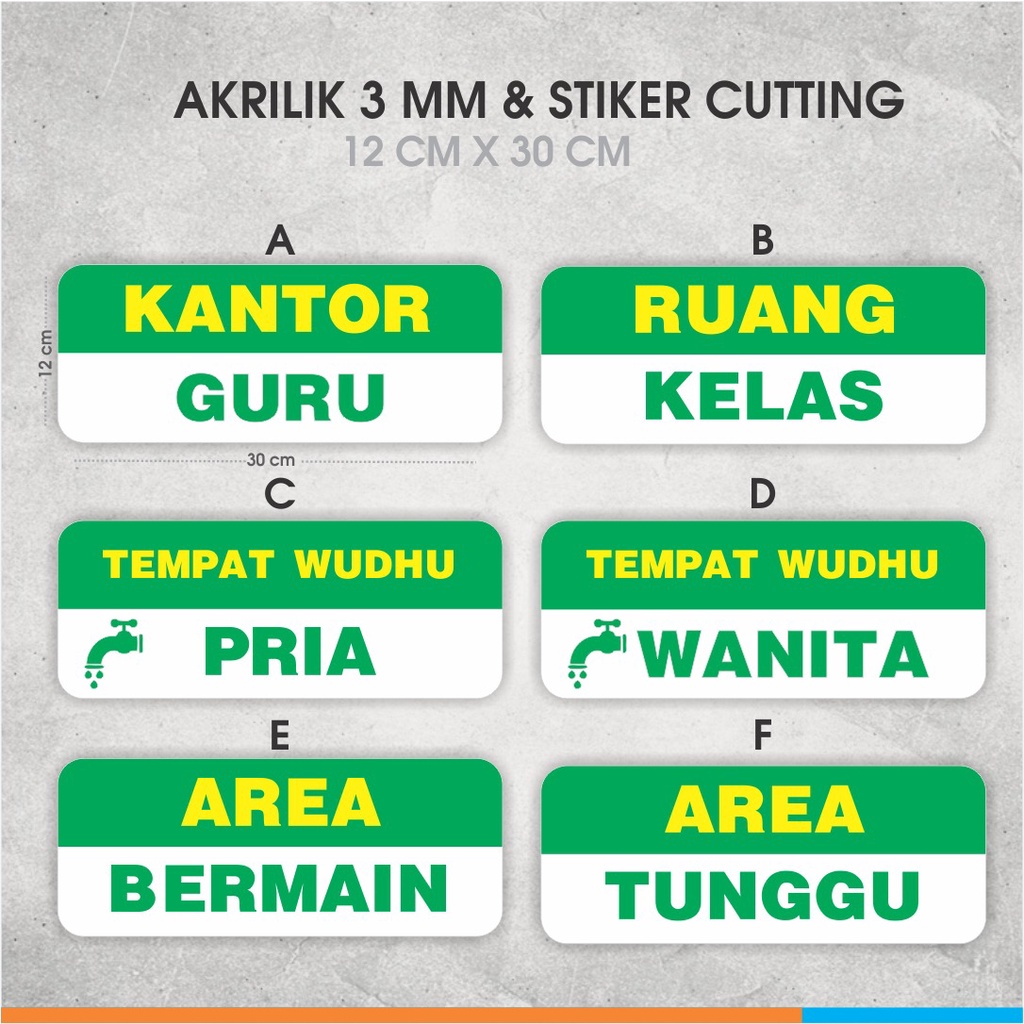 

PLAT PAPAN SIGN BOARD ARCYLIC NAME