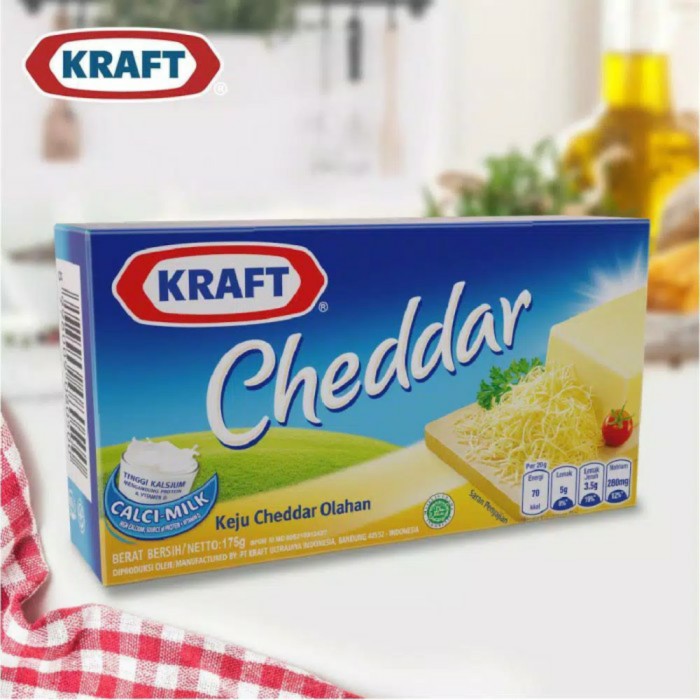 

Keju Kraft Cheddar 165 gram promo terbuat dari 100% keju asli