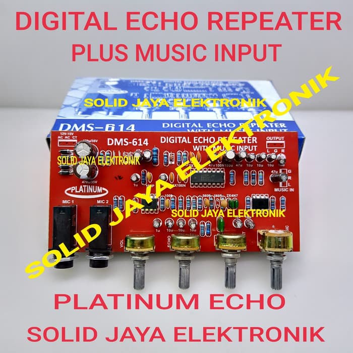 KIT DIGITAL ECHO REPEATER PLUS MUSIC INPUT DMS-614 DMS614 DMS 614 DIGITAL ECHO PLUS TONE CONTROL