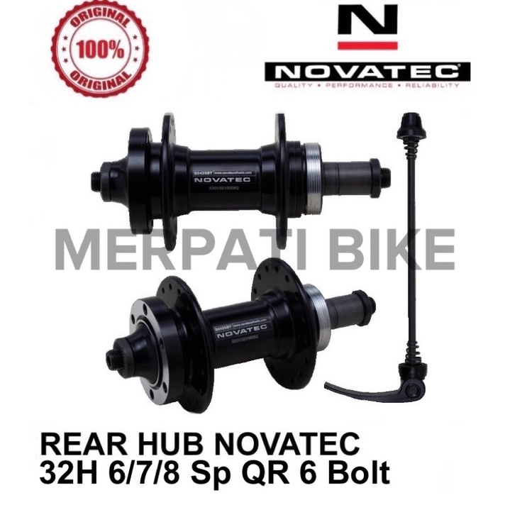 Hub Freehub Novatec D242SBT 32 Hole Sealed Bearing Belakang Original