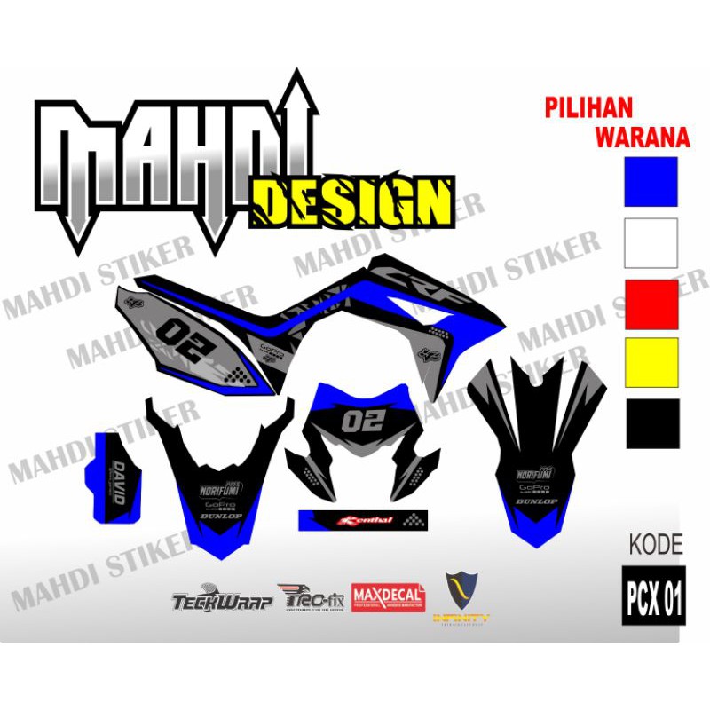 decal stiker crf,sticker motor crf,SETRIPING MOTOR CRF 150R