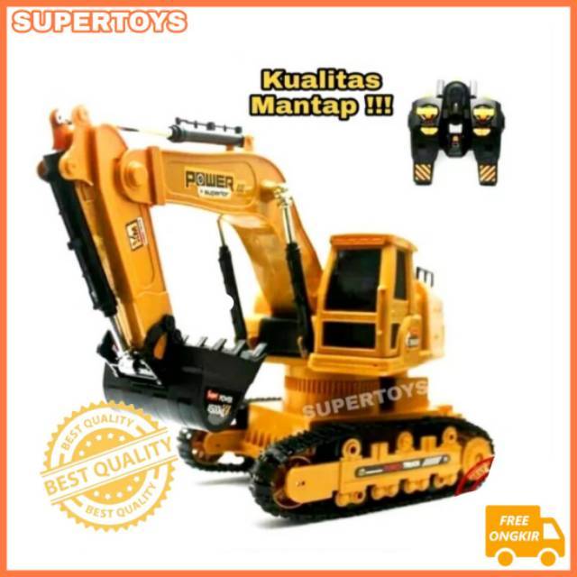 Jual Mainan Remote Control RC Truck Excavator Mainan Mobil Truk RC Ekscavator Kado Mainan anak