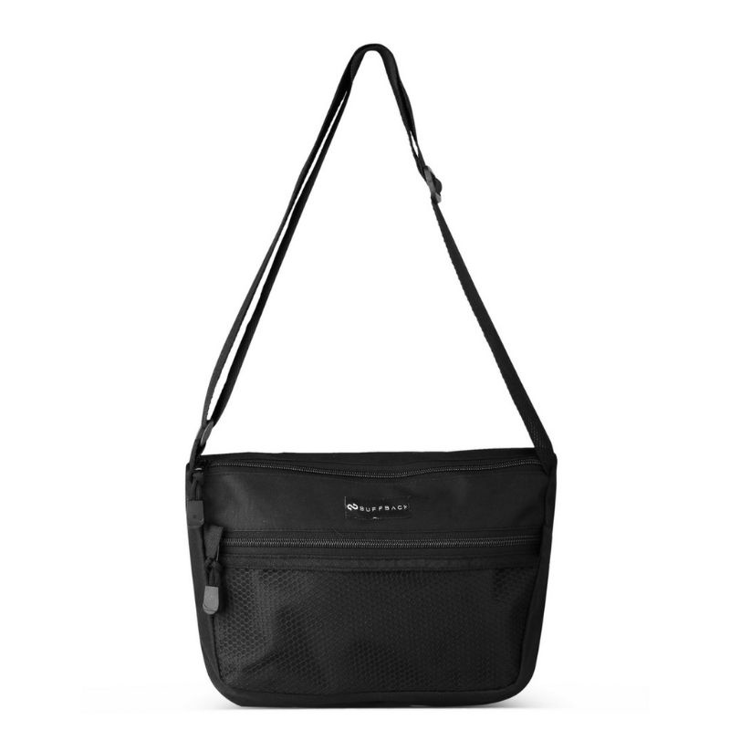 TAS SELEMPANG BUFFBACK TERMURAH / ORI BUFFBACK SELEMPANG HITAM / PRIA / WANITA