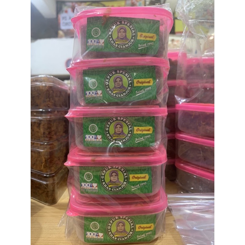 

Gepuk Karwati toples kotak 130gram