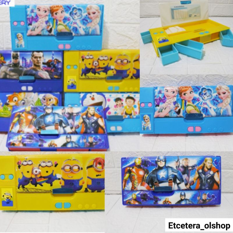 

Tempat pensil magnet tombol karakter/ kotak pensil magnet tombol