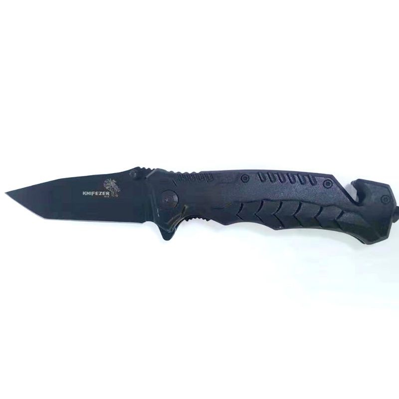 Pisau lipat cs GO boker kinfezer hitam outdoor survival knive folding