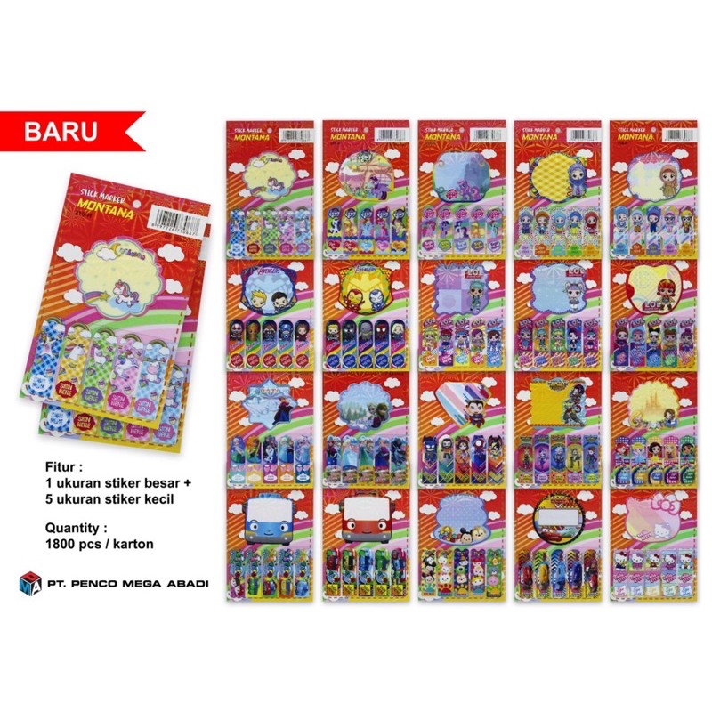 

post it montana 216 H hologram campur besar dan regular