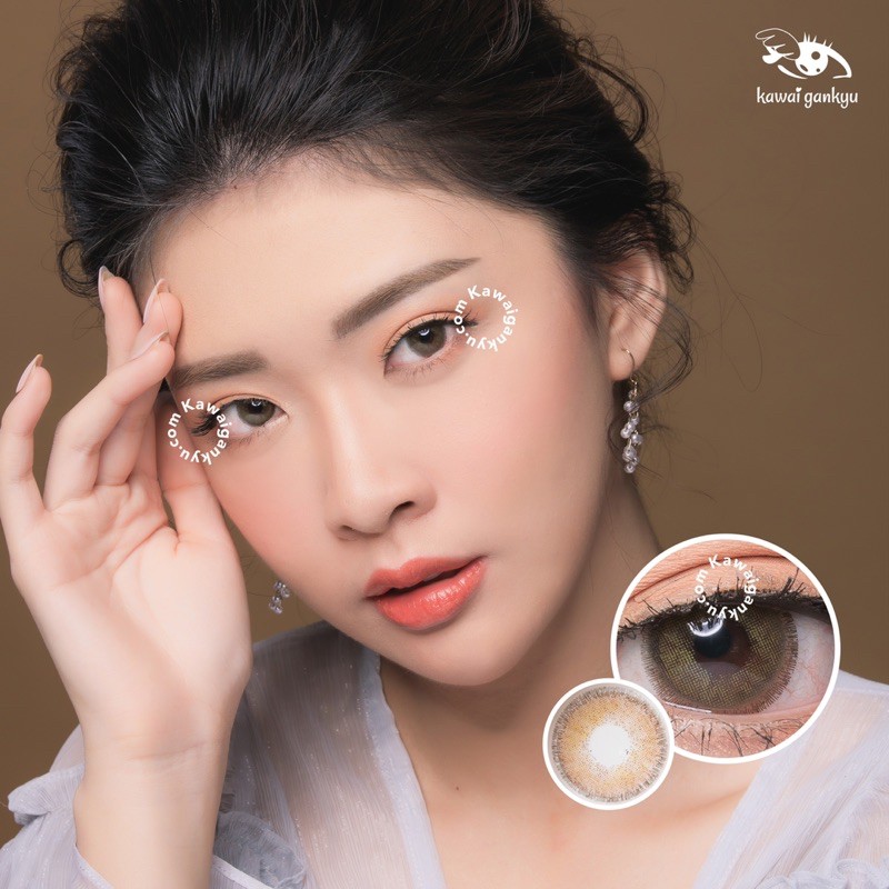 Kawai Gankyu Softlens Dreamcolor Mini Nobluk brown (1botol)