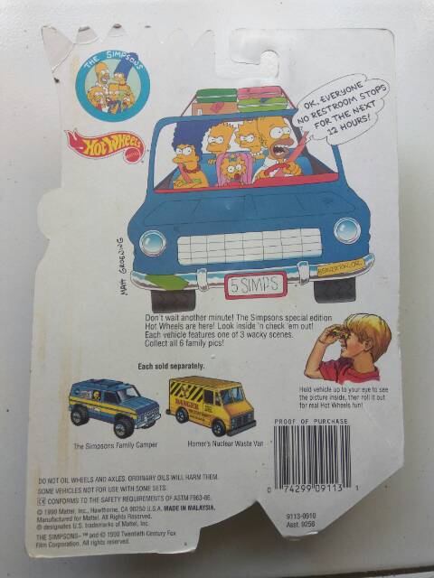 hot wheels simpsons family camper