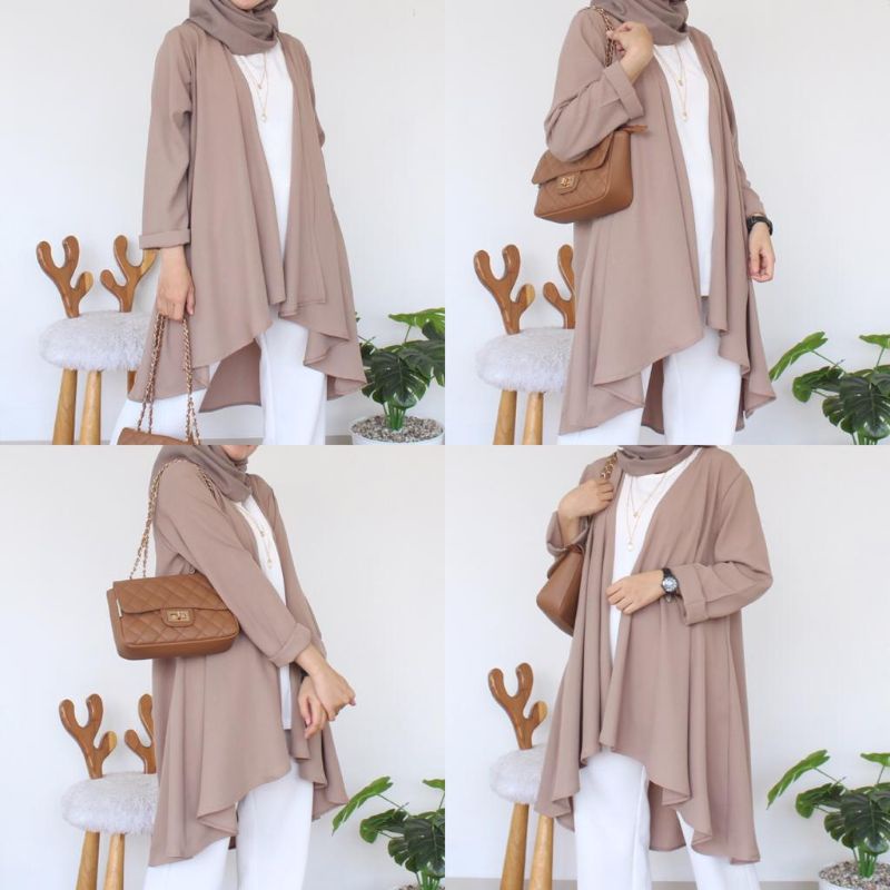 CARDIGAN OUTER IVANA-Moca Grade B