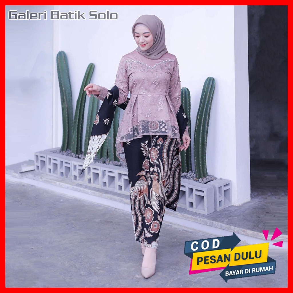 COD - SETELAN KEBAYA MODERN - KEBAYA WISUDA - KEBAYA PESTA - KEBAYA SELENDANG