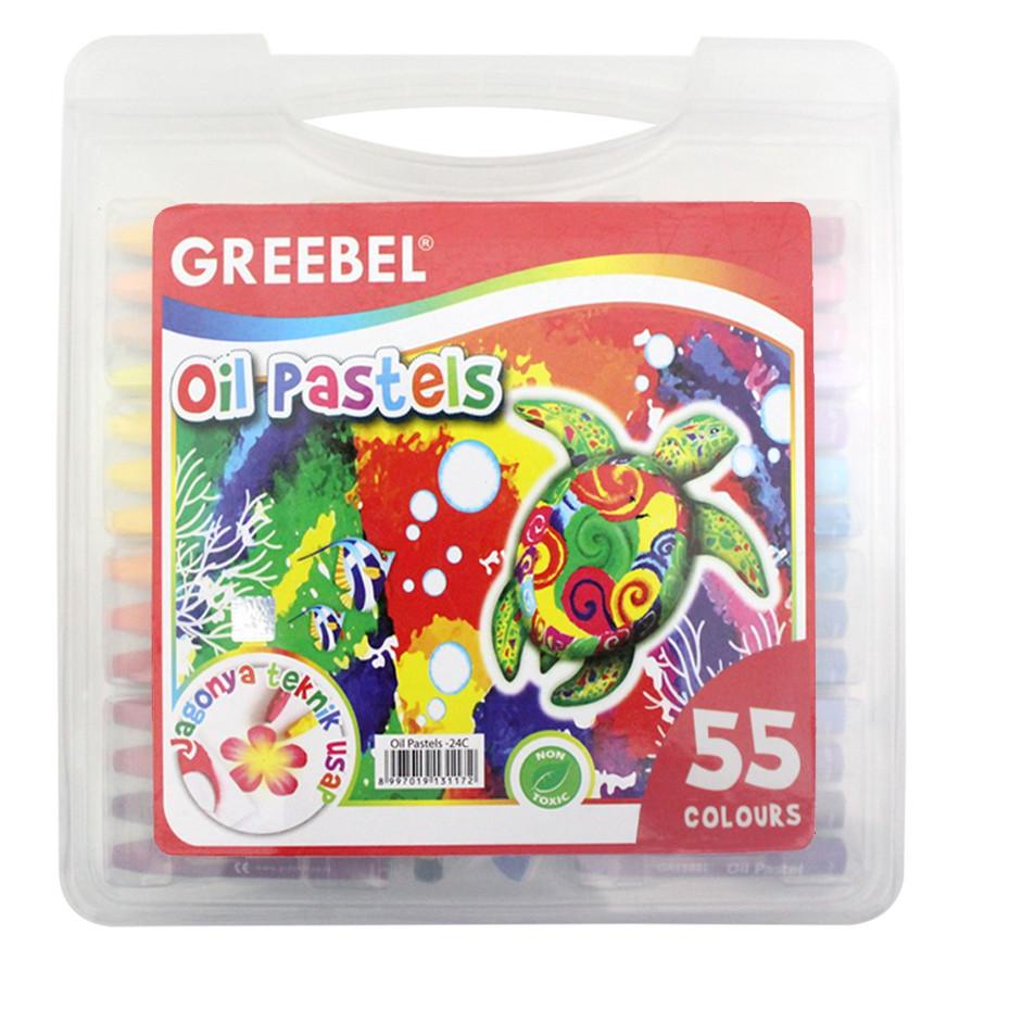 

Hanya untuk anda--KRAYON ARTIST TRANSPARANT ISI 55 WARNA GREEBEL OIL PASTELS PP CRAYON GRIBEL ART - OFF-45