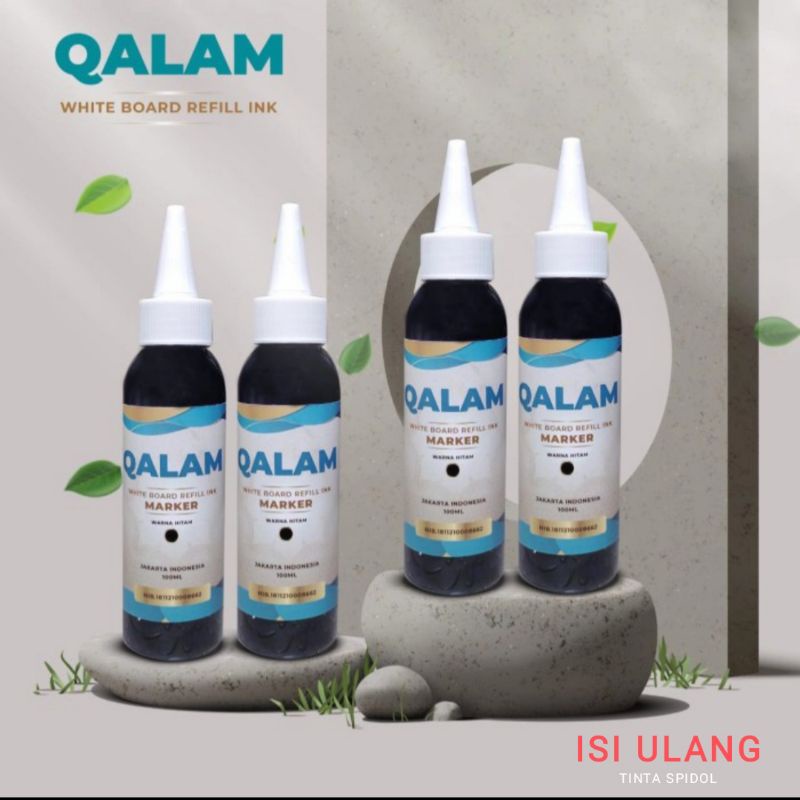 

TINTA ISI ULANG SPIDOL WHITEBOARD HITAM BY QALAM 100 ML