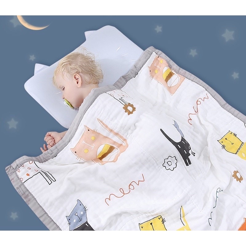 Leon Selimut Muslin Bamboo Bayi Newborn Premium Hadiah Kado Bayi Lahir Blanket Baby