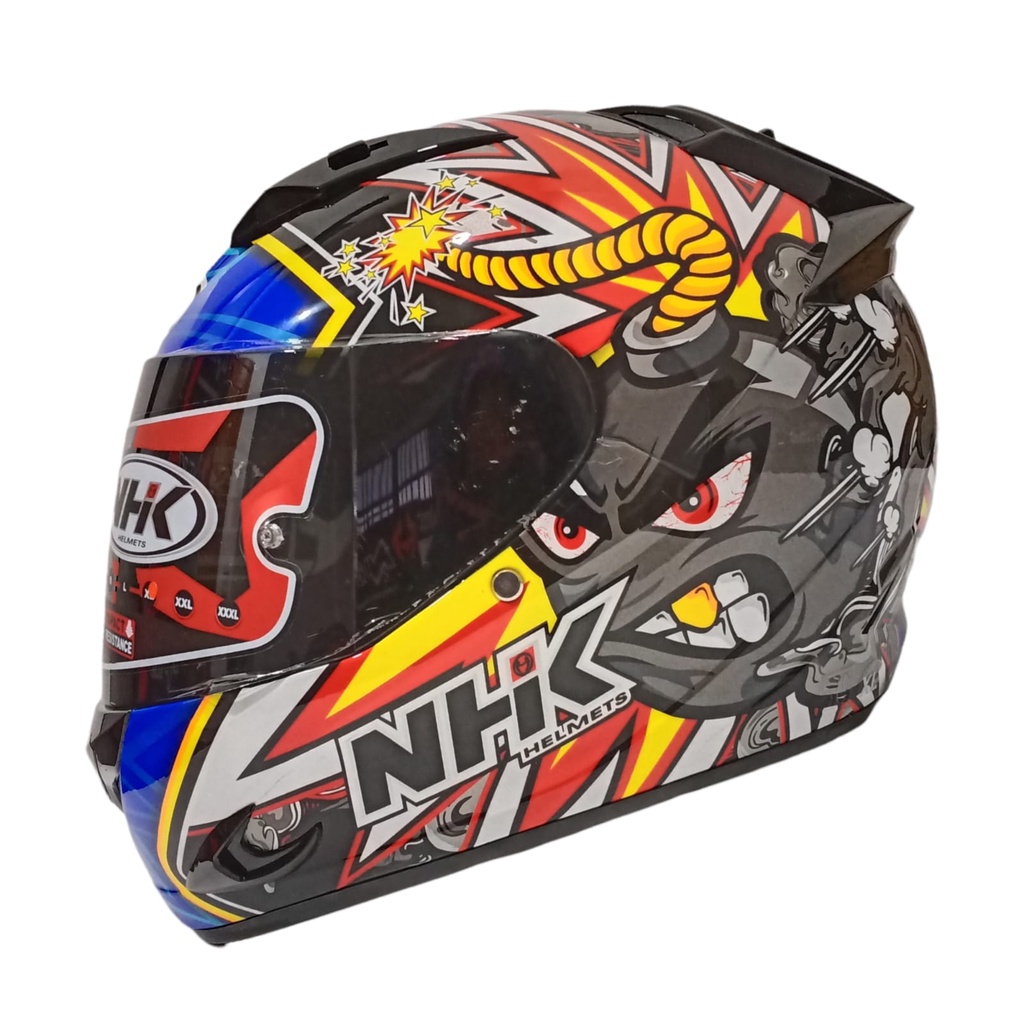 HELM FULL FACE NHK MOTIF RACE PRO BOOM BLACK GLOSSY NHK GP1000 RX9