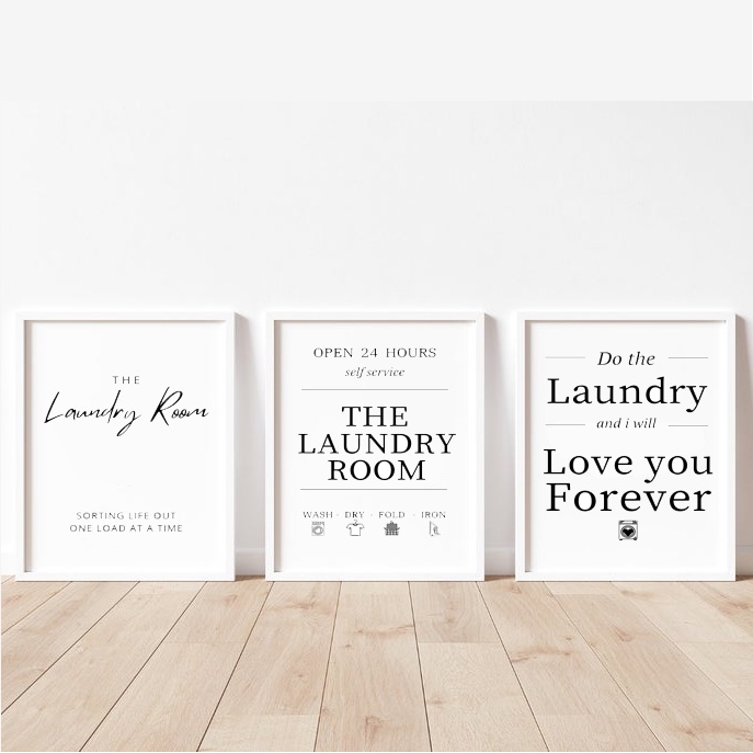 Hiasan Dinding Tulisan Laundry Room - Laundry Room Wall Decor Aesthetic Minimalis
