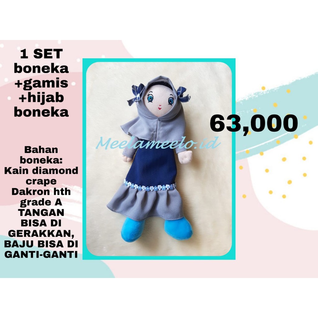 Mainan anak boneka muslimah toys doll boneka mainan boneka edukasi