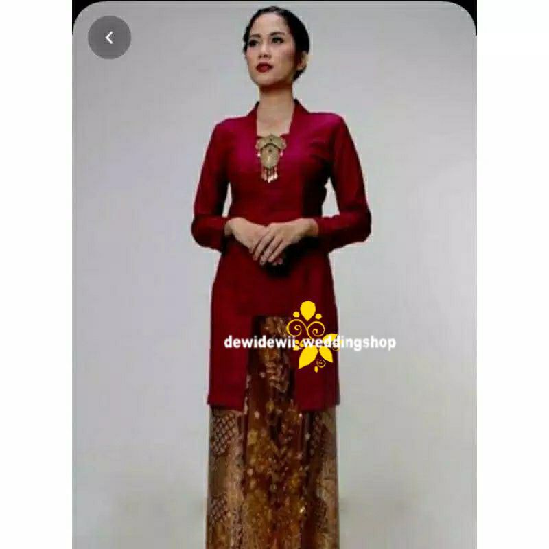 Kebaya Bludru Kutubaru Body Panjang, WARNA LENGKAP