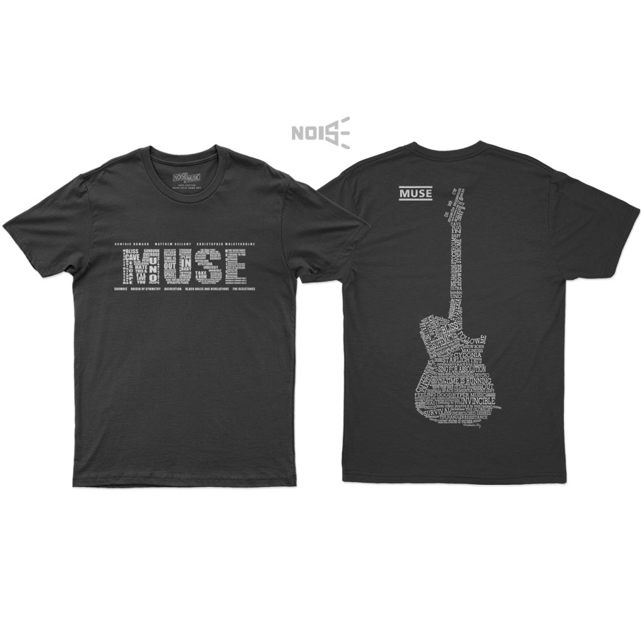 KAOS MUSIK BAND TYPOGRAPHY MUSE ORIGINAL NOISE
